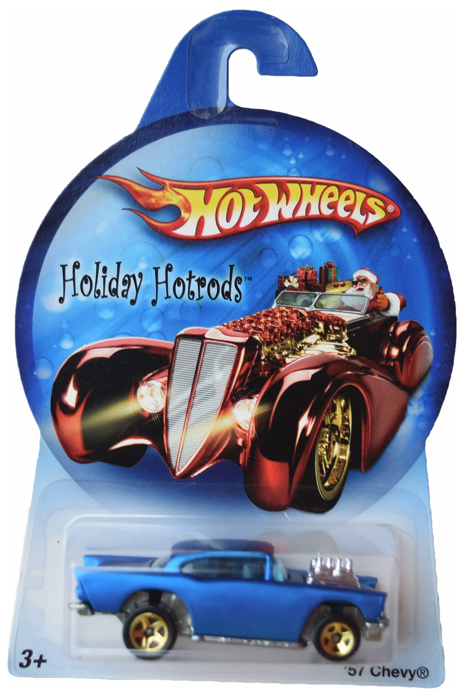 Amazon.com: Hot Wheels '57 Chevy, [Blue] Holiday Hot Rods : Toys